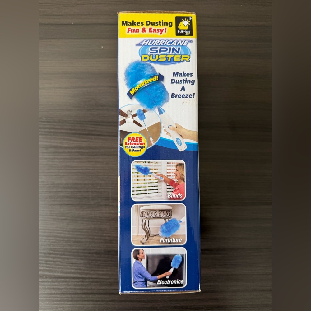 Hurricane Spin Duster Motorized Handheld Duster - Blue - Picture 4 of 6
